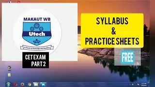CET exam part 2 discuss about syllabus & notes & practice free provide. #cet #cetquestion   #makaut