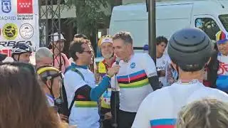 Pedaleamos con Miguel Induáin en la Otero Clasica 1ª ruta, Sabado