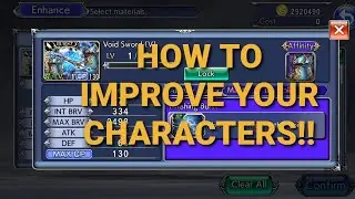 How To Improve Characters | Dissidia Final Fantasy: Opera Omnia