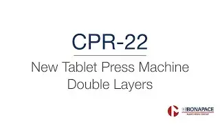 CPR-22 New rotative tablet press machine single or double layers.