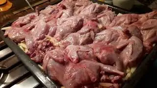 Quails in the oven. Royal recipe.