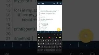 Python program to count the number of occurrence of a character in string | Python tutorial