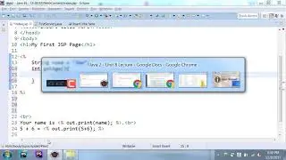 Java Programming 2 - JSP Constructs (Scriplets, Expressions, Declarations)