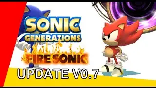 Sonic Generations - Fire Sonic Mod (Update 0.4): fixed Classic Sonic
