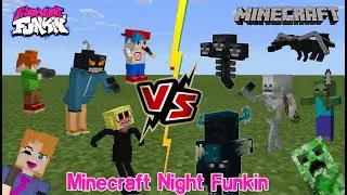 Friday Night Funkin VS Minecraft Mobs and Bosses (Minecraft Night Funkin) Minecraft PE