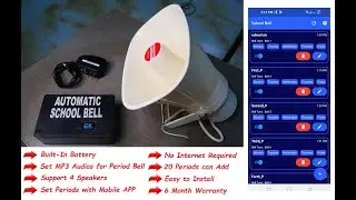 Automatic School/College Bell System (Audio-Based) - Simplify Your Bell Schedule!