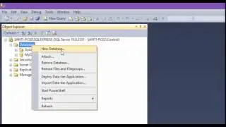 01-- Create a new Database in SQL Server Management Studio