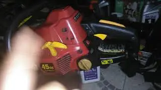 Troubleshooting a 45cc Homelite chainsaw - (Typical Chain Brake Problem)