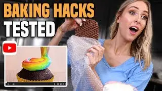 TESTING VIRAL BAKING HACKS for CAKE DECORATING... what ACTUALLY worked??