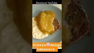 ribeye de cerdo en salsa de mango habanero