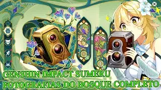 GENSHIN IMPACT - EVENTO - SUMERU - FOTOGRAFIAS DO BOSQUE COMPLETO
