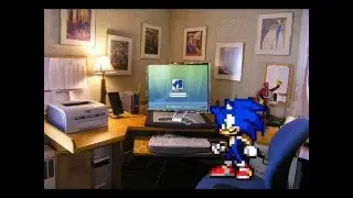 Sonic in Glitch-hog Sprite Version