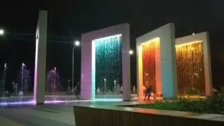 Новые фонтаны в парке Партизанской славы (Киев)