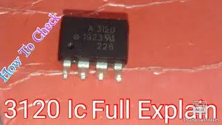 How to test igbt gate driver optocoupler.How to test hcpl 3120 j312 igbt gate driver.3120 Ic