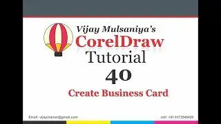 Lesson 40 Create Business Card
