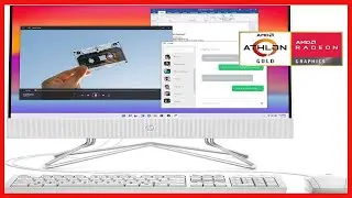 HP All-in-One 22" Desktop Computer, AMD Athlon Gold 3150U Processor, AMD Radeon Graphics, 4 GB RAM,