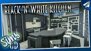 Black and White Kitchen | Sims 4 Room Tour & Speed Build