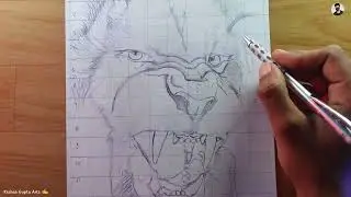 How to draw Lion | Outline drawing | step by step for beginners | #lion  #kishanguptaarts
