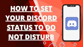 How to set your discord status to do not disturb
