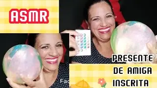 Asmr- presente pro Canal de amiga inscrita  + Inaudivel + tapingg + sussurros 🤤🥱😴