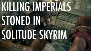 Killing Imperials stoned in Solitude, Skyrim