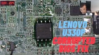 Lenovo U330p Repair - troubleshooting and corrupted BIOS fix