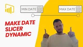 Dynamic Date Slicer in Power BI|Set changing/dynamic date range In Power BI Slicer
