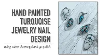 Turquoise Jewelry Nail Design