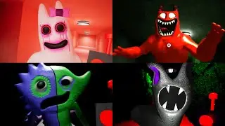 Garten of banban 2 3 4 6 - End Chase Jumpscares Comparison