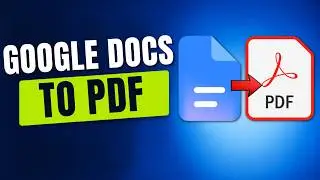 How To Export Google Docs To PDF
