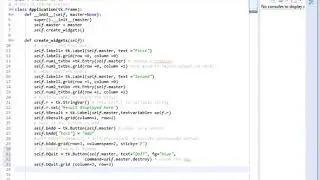 Python Tkinter demo of adding 2 numbers