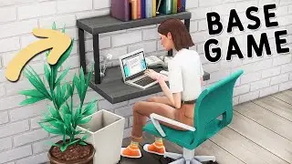 Functional Workspace + Decor Ideas | Base Game Tutorial | No CC or Mods | The Sims 4