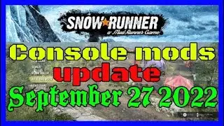 Snowrunner console mods update for today.