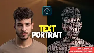 Text Portrait Manipulation in Photoshop 2024 l Tips and Tricks Photoshop Manipulation