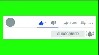 subscribe button green screen For By Ar Graphics.