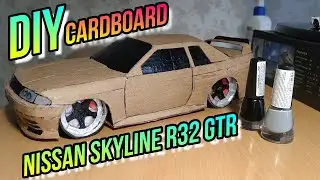 How to Make Nissan  Skyline GTR R32 Car from Cardboard/