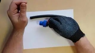 Компрессионный кран для капельной трубки 16 мм