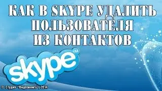 Как в Skype удалить пользователя из контактов