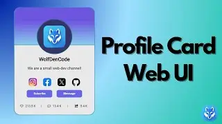 Create A Simple Profile Card UI | HTML & CSS