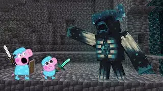 WARDEN Vs Peppa Pig In Minecraft