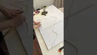 Сделать картину из уплотнителя для окон? Легко! Экспериментируйте, все получится 🫶🏻