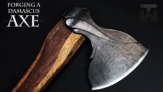 Forging a Damascus Axe
