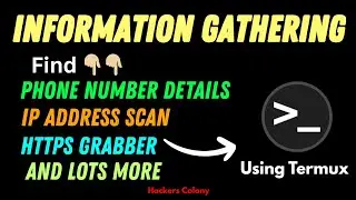 Information Gathering Tool | OSINT TOOL | Find information using Termux