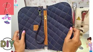 FORMA FÁCIL DE FAZER UMA CLUTCH 🌟 COMO ESTRUTURAR O NYLON 600 🌟 COSTURA CRIATIVA