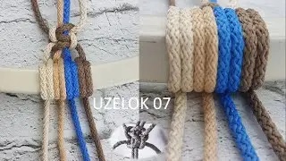 How to fix a cord based on / macrame