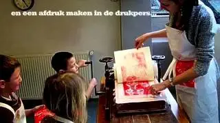 Workshop drukken in het speelkaartenmuseum