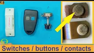 How to fix dirty contacts on a switch using contact cleaner - switch / button not working - solved