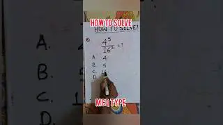 Simply the short mathematics #problem #solution MCQ type