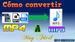 How to convert MP4 to MP3 instantly.