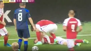 Christian Eriksen collaps -- EK Injury